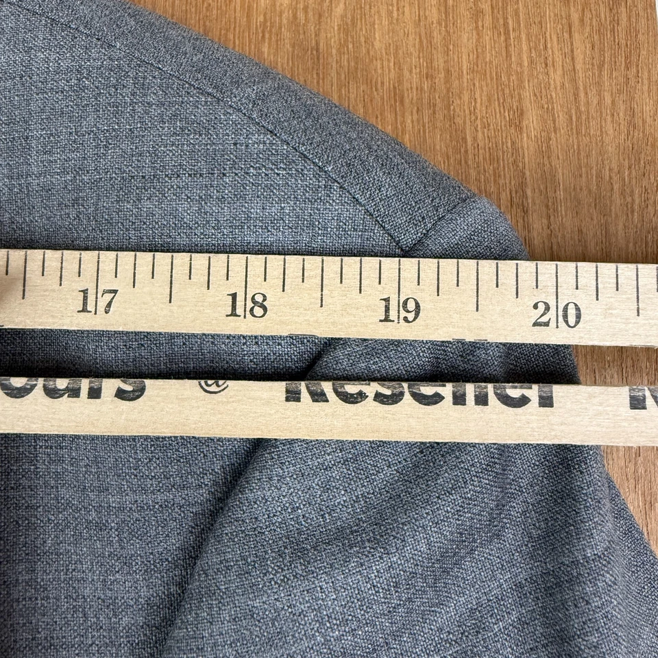 Hugo Boss Suit Mens 44L Gray 3 Button Einstein Sigma Wool Pants 38x30 Pleated - Image 4 of 4