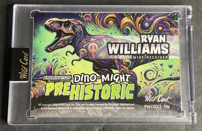 2024 Wild Card Prehistoric Dino-Might Ryan Williams T-Rex SN:7/25