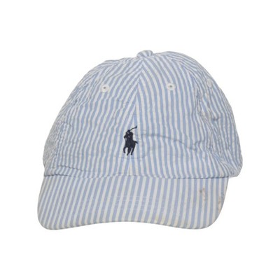Polo Ralph Lauren, Baseball-Mütze, Größe: 52, Baumwolle, Blau/Weiß #v3r