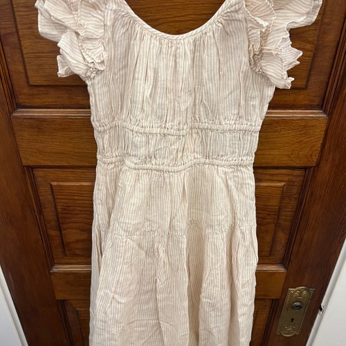 Ulla Johnson Rissa Dress in Sand Size 00 NWT's $525 Tan Cream Ruffle Sleeve Maxi - Picture 10 of 13