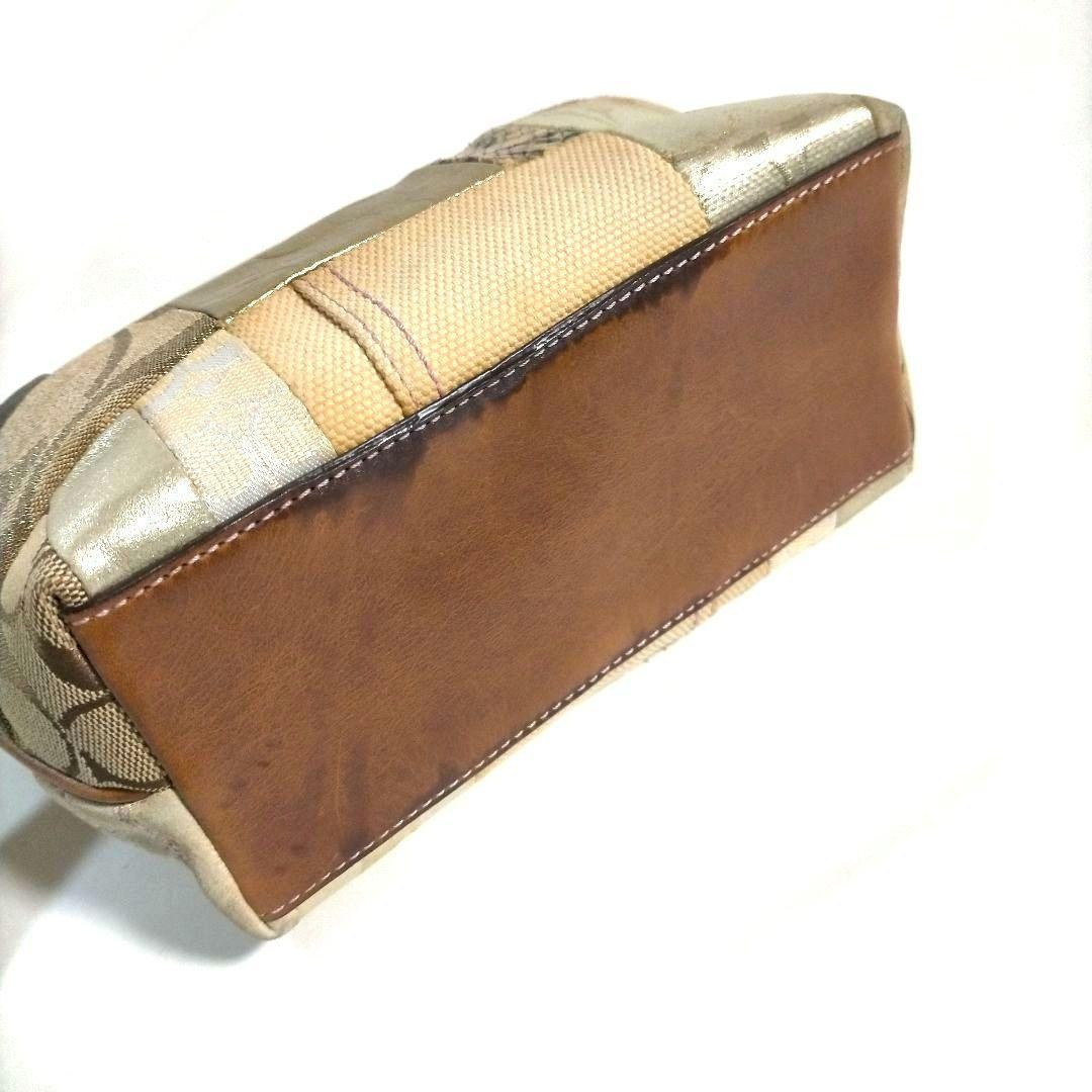 COACH Patchwork Leather Canvas Accessory Pouch Br… - image 6