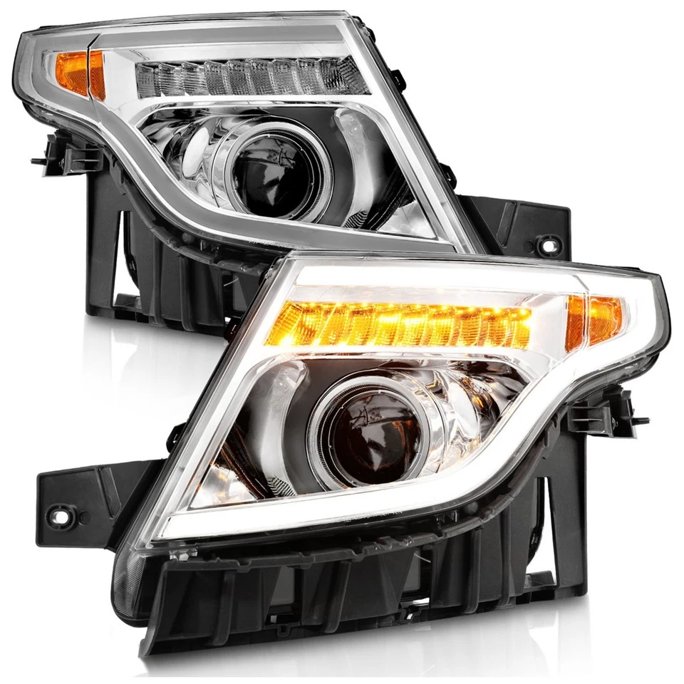 Anzo 111576 Headlamp For Ford Explorer 2011-2015 Left & Right Halogen Clear Lens Foto 3 de 4