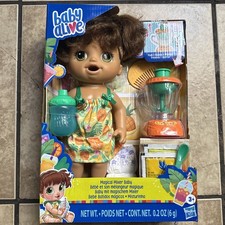 Baby Alive Magical Mixer Baby Doll Tropical Treat w Blender Eat Wet Drinks NIB
