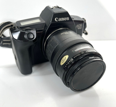 Vintage Canon EOS 650 Kamera mit Canon Zoomobjektiv EF 35-105mm 3,5-4,5 funktionstüchtig