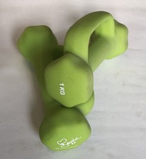 1kg X2 Davina McCall Dumbell Weights Green 