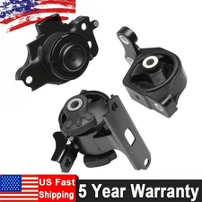 3x Engine Motor & Transmission Mount for Honda Fit 2007-2008 L4 1.5L Auto Trans.