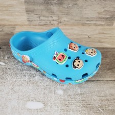 Crocs Cocomelon Classic Toddler Clogs Sz 8 C8 Blue Vented Sandals read 