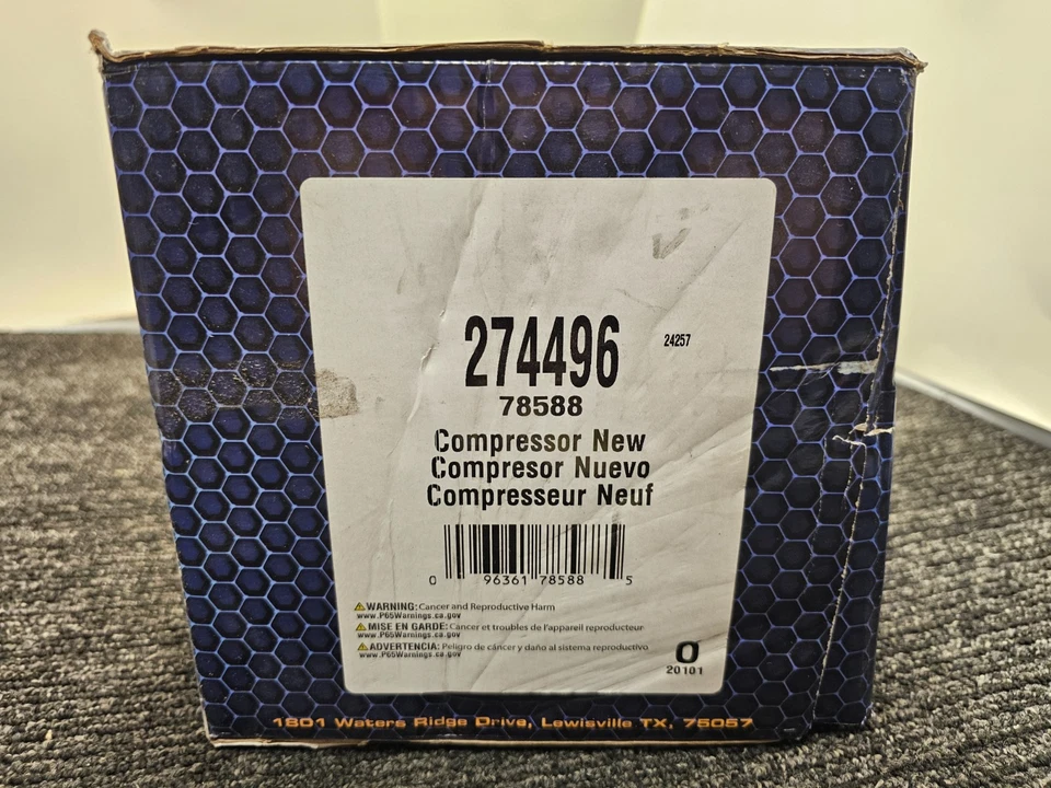 Compresor de aire acondicionado NAPA 274496 para Lincoln Town Car Mercury Grand Marquis 03 04 05 Foto 2 de 4