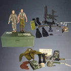VINTAGE 1990'S GI JOE ACTION FIGURE 12" DOLLS-FOOT LOCKER+ACCESSORIES SET