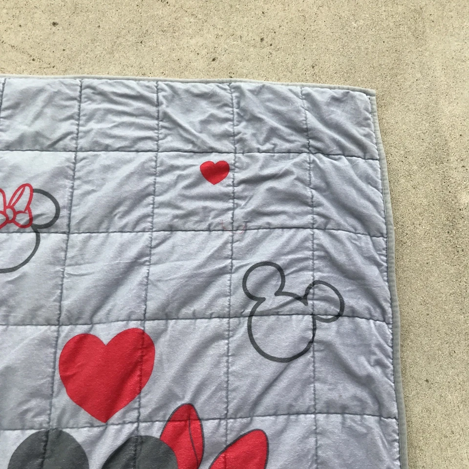 Disney Mickey & Minnie Mouse Manta con Peso Lanzamiento de Vuelta Niños Adultos 58 x 37 Foto 4 de 4