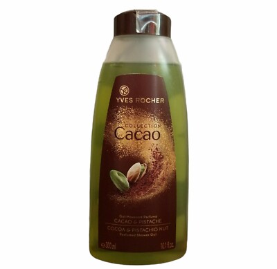 RETIRED Yves Rocher COCOA & PISTACHIO NUT Holiday Edition Shower Gel 10.1 fl oz