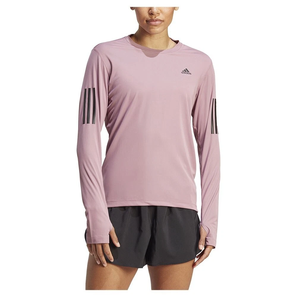 Adidas Own The Run Long Sleeve Tee Orchid Sz S, M, L, XL BNWT | eBay