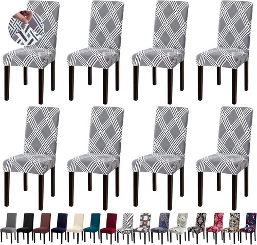 Chair Covers, Dining Room Chair Covers, Stretch Kitchen Chair Covers/Dining C... - Afbeelding 2 van 8