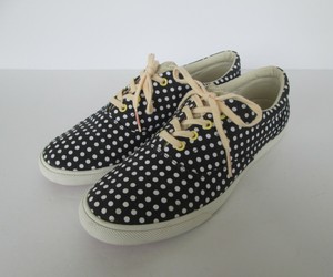 polka dot canvas shoes