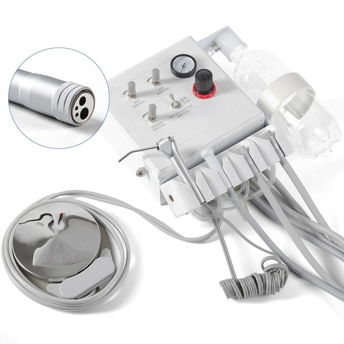 Portable Dental Turbine Unit with Weak Suction Work 4Hole with Air Compressor US - Picture 3 of 22