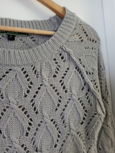 Love Stitch Women's Sweater Grey Size S - Picture 3 of 5