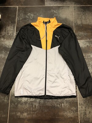 G11 Puma Mens Size L Polyester Full Zip Track Jacket Athletic