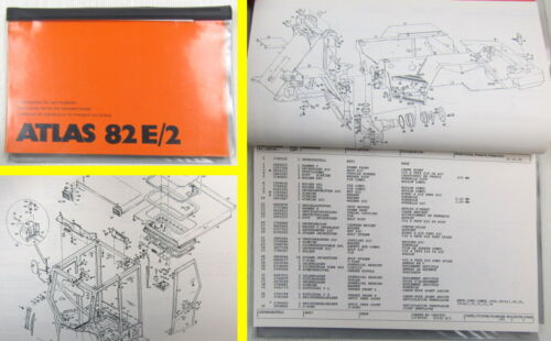 Atlas 82E/2 Radlader Ersatzteilliste Spare parts List Catalogue de pieces 1996 - Zdjęcie 1 z 1