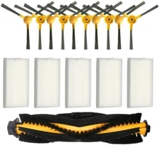 Main Roller Side Brush Filter for MOOSOO RT30 RT40 RT50 Vacuum Cleaner Parts