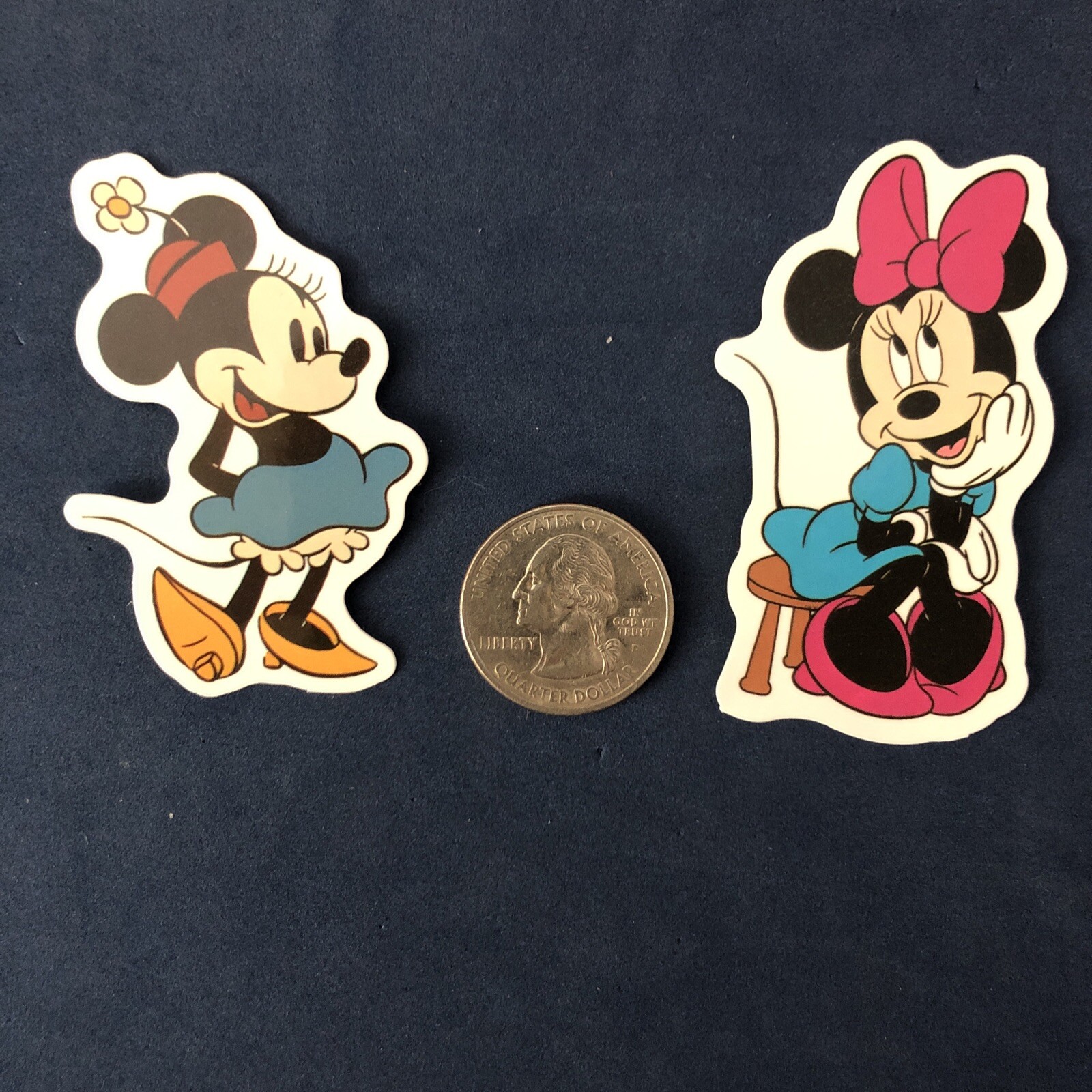 Disney Stickers  Scrapbook/Water Bottle - Lot of 2 - Minnie Mouse - New