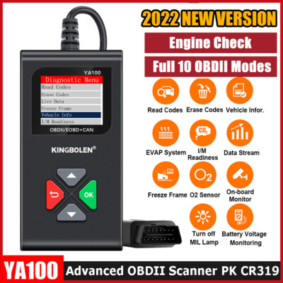 OBD2 Scanner OBDII Code Reader Car Automotive Check Engine Fault Diagnostic Tool
