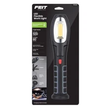 Feit Electric Flexible LED Rechargeable Heavy Duty Work Light 80 Lms/500lms 1 pk