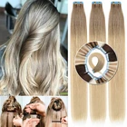 THICK Skin Weft Tape In 100% Human Remy Hair Extensions Full Head Ombre 10/20PCS