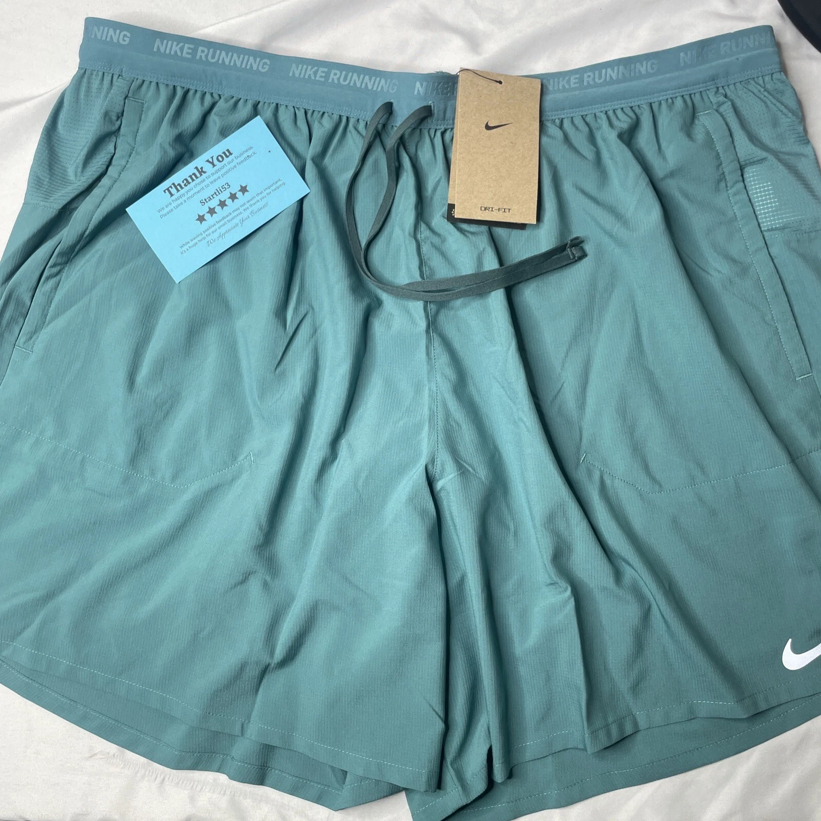 Nike Stride DM4759-379 Men's Dri-FIT 7" 2-in-1 Running Shorts Size 3XL Teal New