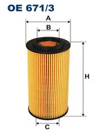 Filtron OE 671/3 ÖLfilter FÜR Audi Cupra KTM Seat Skoda VW