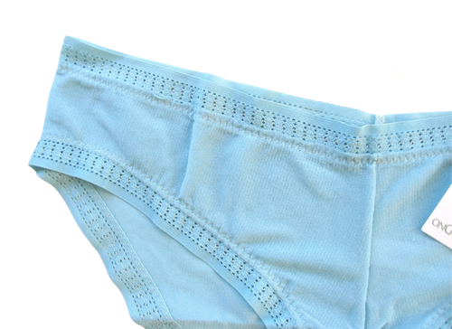 A0144 OnGossamer NEW Women's Mesh Essentials Lace Waistband Openings Hipsters - Picture 12 of 12
