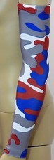 Blue Red Gray White Sports Arm Sleeve Woodland Camo Baseball Football Gamer