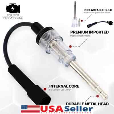 #ad #ad SPARK PLUG TESTER Ignition System Coil Engine In Line Auto Diagnostic Test Tool $4.99