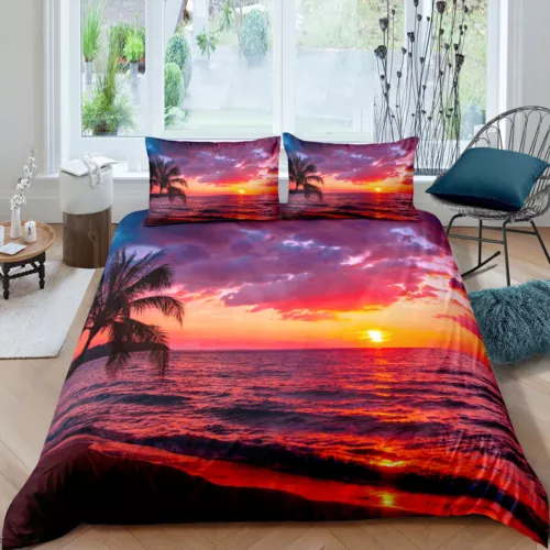 Beach Sea Shell Quilt/Duvet/Doona Cover Set Single Double Queen King Size Bed - Picture 11 of 29