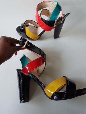 womens multi coloured sandals