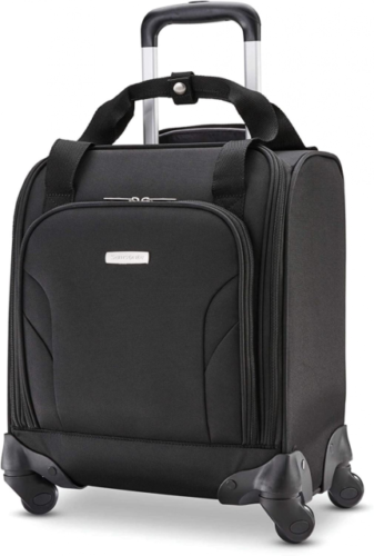 Samsonite Underseat Carry-On Spinner with USB Port, Jet Black, One Size - Picture 1 of 1