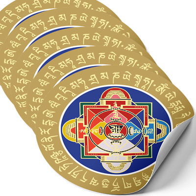 Feng Shui Sticker Symbol Against Jealousy and Negative Energies, 4.3'' (5 Pieces)