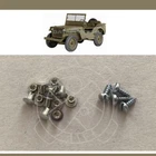 JEEP FORD GPW DATA PLATE STEEL RIVETS ATTACHING HARDWARE & SCREWS SHIPPING PLATE