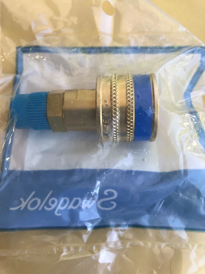 Nuevo SWAGELOK CONEXIONES RÁPIDAS #B-QC4-B-4PMK5 Latón Foto 2 de 3