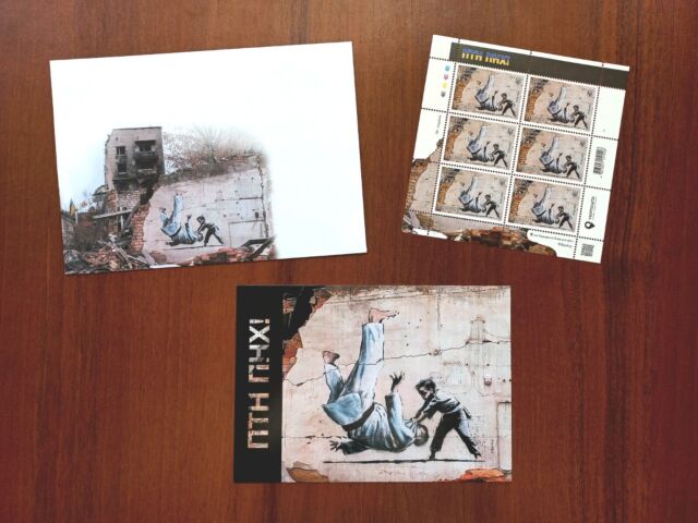 Full sheet "F"+ postcard + envelope - PTN PNH! - Putin Go F**k Ukraine War
