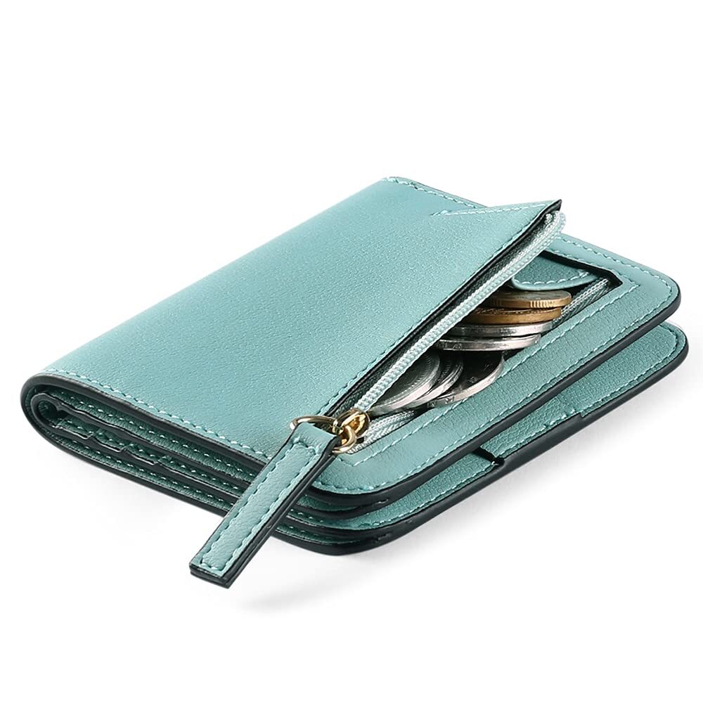 Slim Leather Bifold Wallet for Women with Card Holder-image