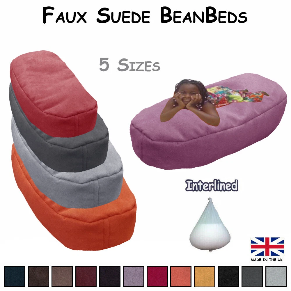 Beanbag Bed Faux Suede Sofa Bean Bag