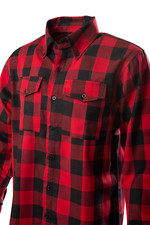 Men's Flannel Plaid Shirt - Long Sleeve Cotton Button Down