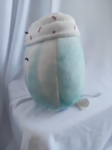 Squishmallows 5" Feliciti Mint Shake teal white dessert mystery squad Anime Eye - Picture 6 of 6