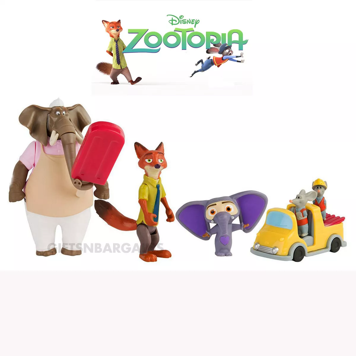 Playset Disney original, 10 personagens do Zootopia entre 5 e 7,5 cm de  altura - Taffy Shop - Brechó de brinquedos