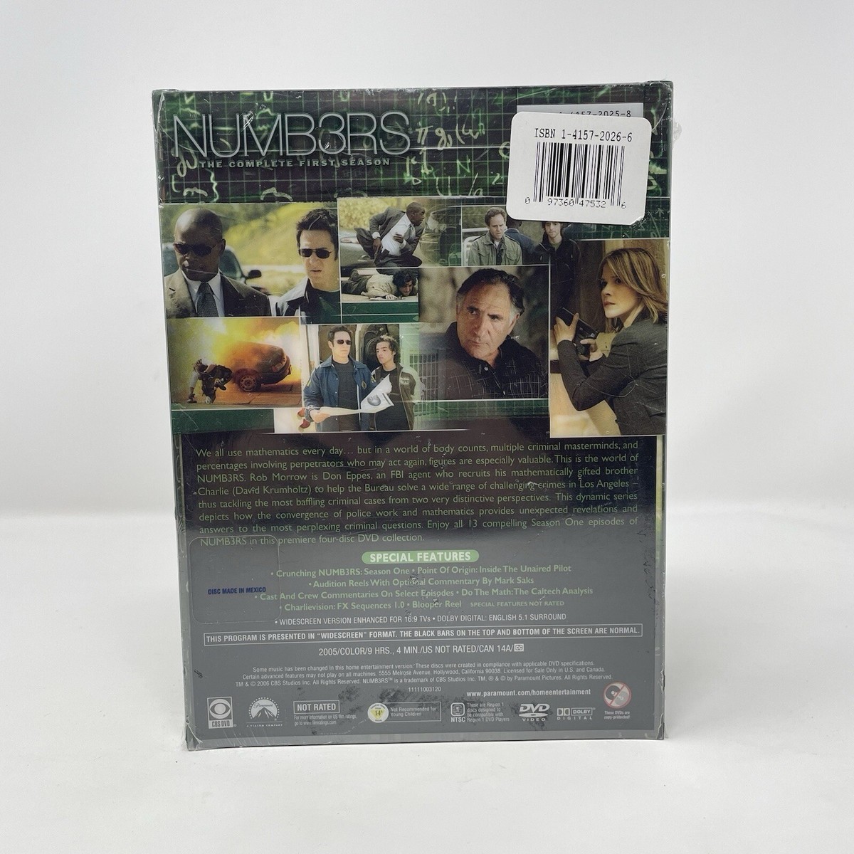 Numb3rs (Numbers) - Season 1 (DVD, 2006) Rob Morrow - David