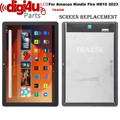 Amazon Fire HD 10 2023 (13th Gen) TG425K LCD Display Touch Screen Replacement