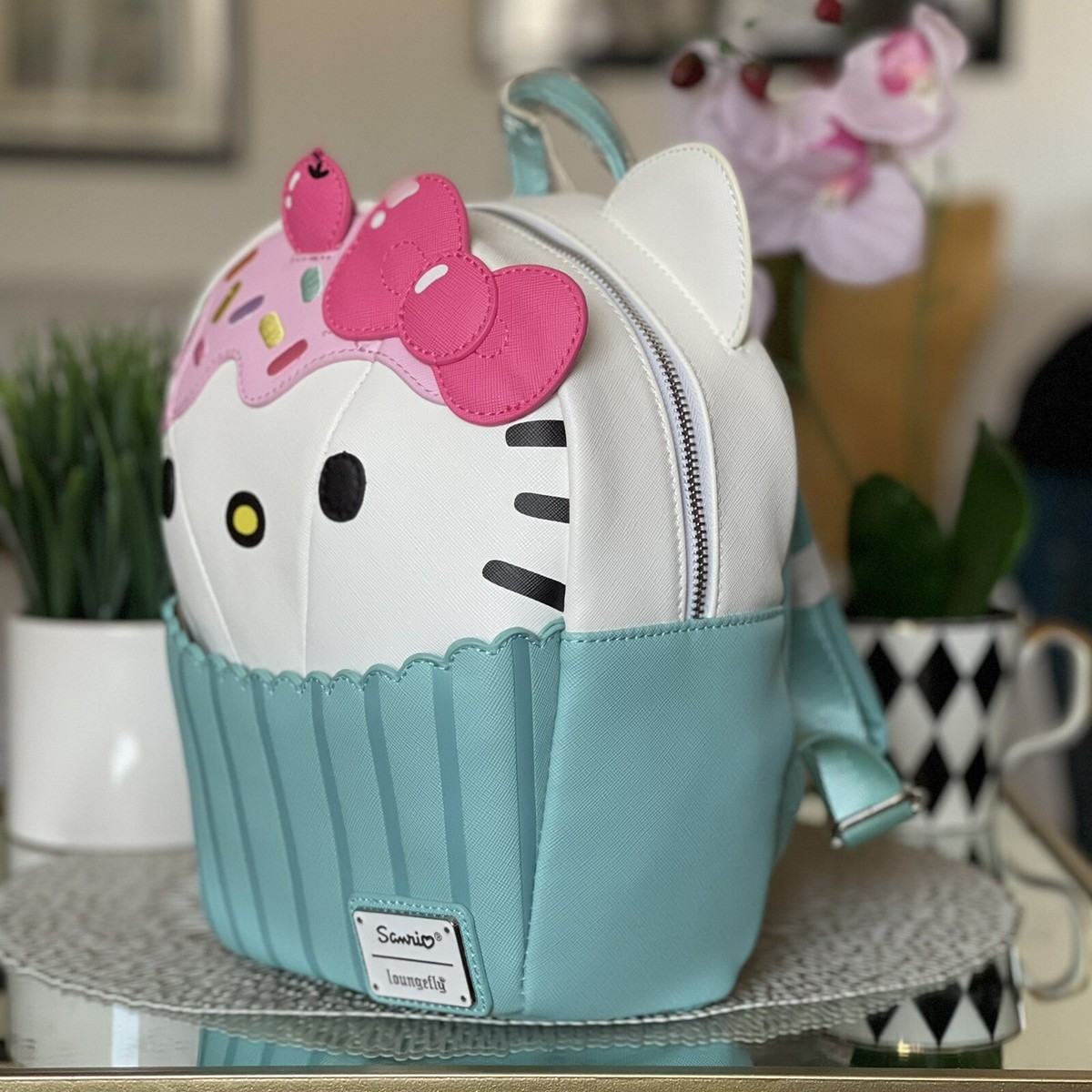 hello kitty cupcake backpack LOUNGEFLY X Sanrio Hello Kitty Cupcake Mini Backpack