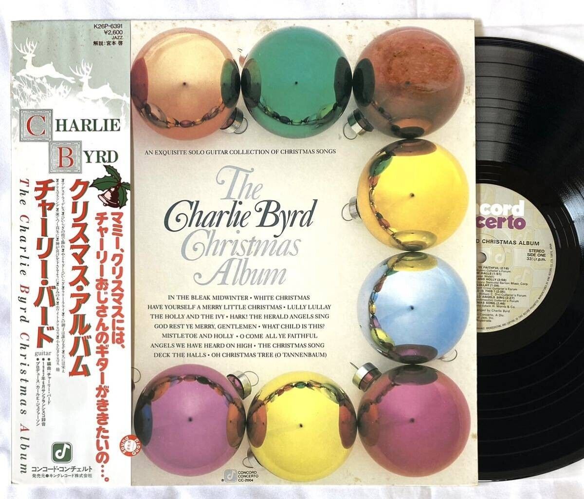 Charlie Byrd The Charlie Byrd Christmas Album Vinyl LP Japan Concord Concerto