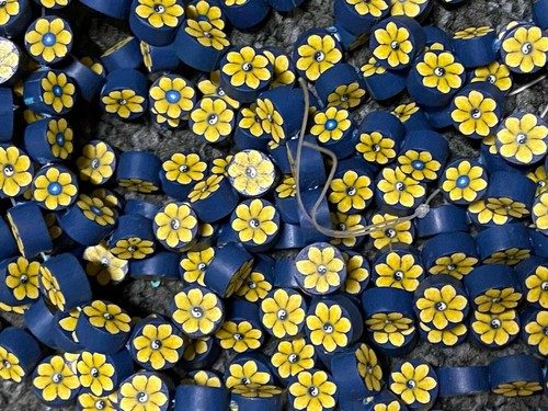 NEU 100 Stück Polymer Ton 11 mm Scheibe Perlen - Bild 36 von 117