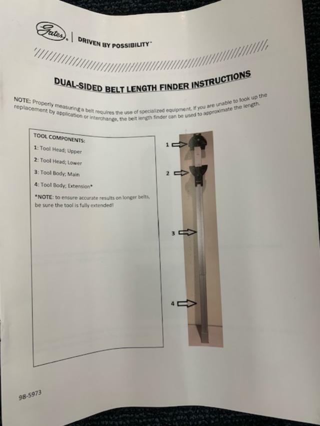 Napa Belt Length Finder V/MicroV NBH912 New In Box eBay